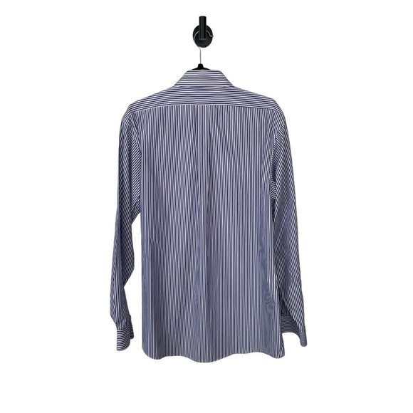 Brooks Brothers Mens Button Shirt Slim Fit Striped Non-Iron 16 1/2 -35 Supima - Picture 2 of 3